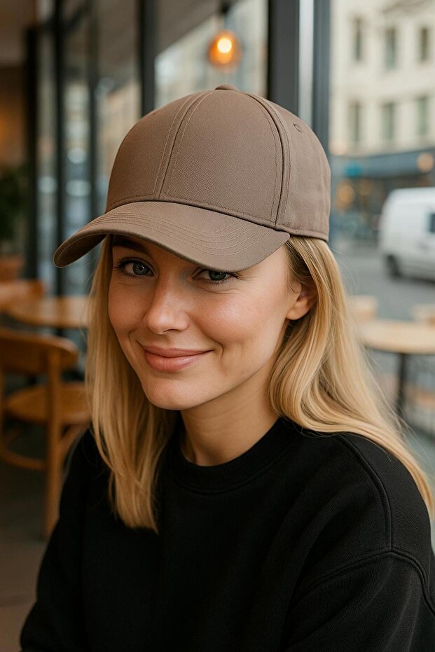 Mink Gabardine Fabric Women's Cap Hat