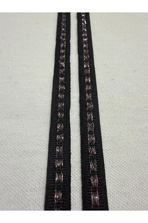 Black Interlaced Patterned Ribbon - 3