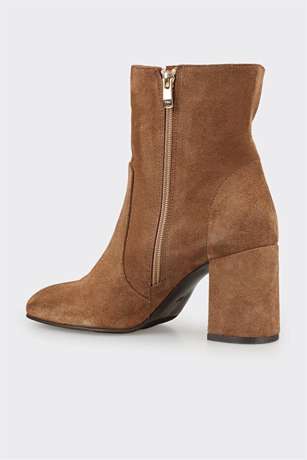 Taba Deri Kadın Klasik Bot - 3