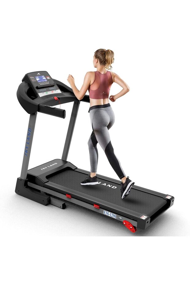 Foldable Treadmill EM-1290, 5HP Peak Motor, Auto Incline, Bluetooth, Home Fitness