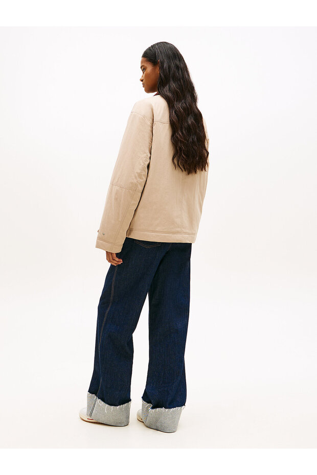 Tommy Badge Corduroy Collar Chore Jacket - 4