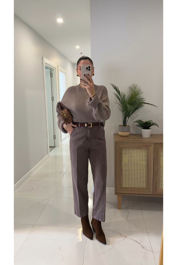 Ernest Kahve Barrel Jean - 5