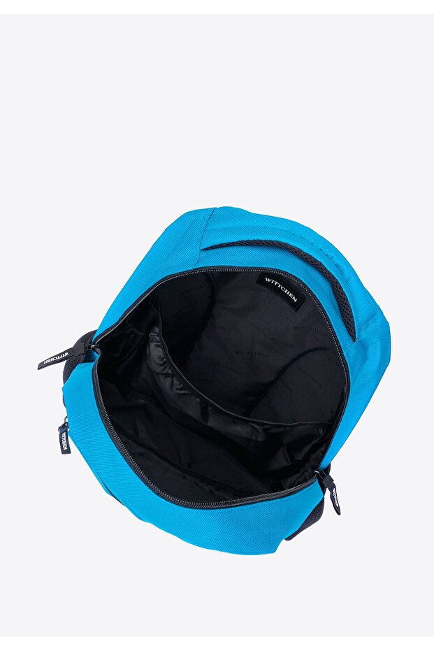 Men's Basic Backpack Large Light Blue Light Blue Polyester - 2