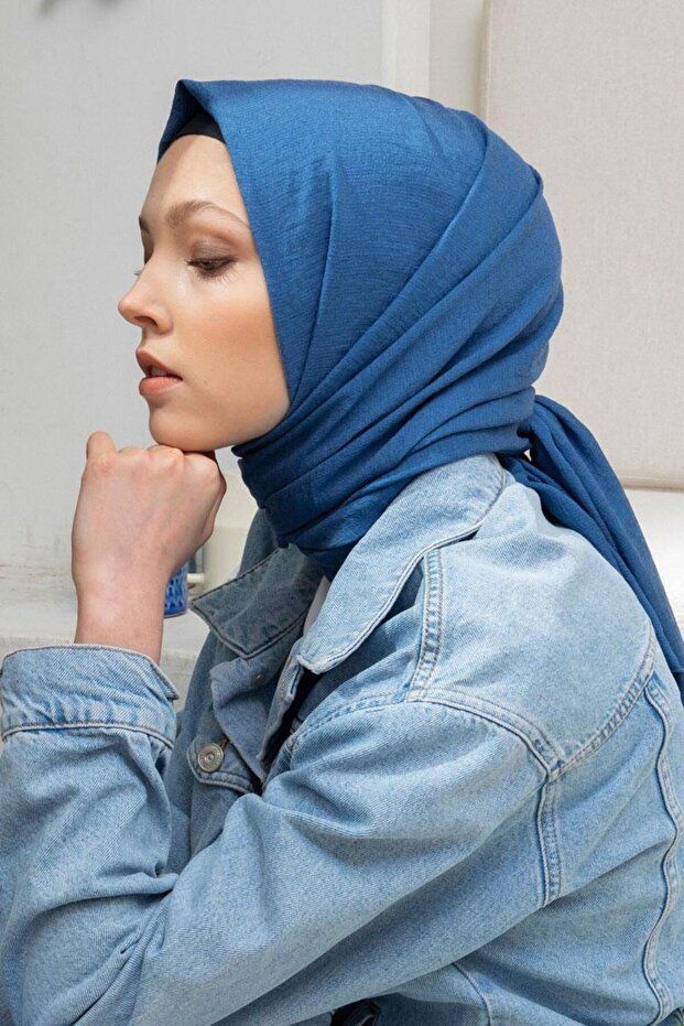 Mavi Junset Şal - 2