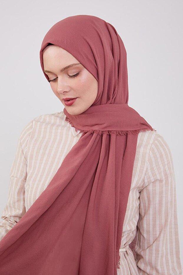 Dusty Rose Maxi Cotton Shawl