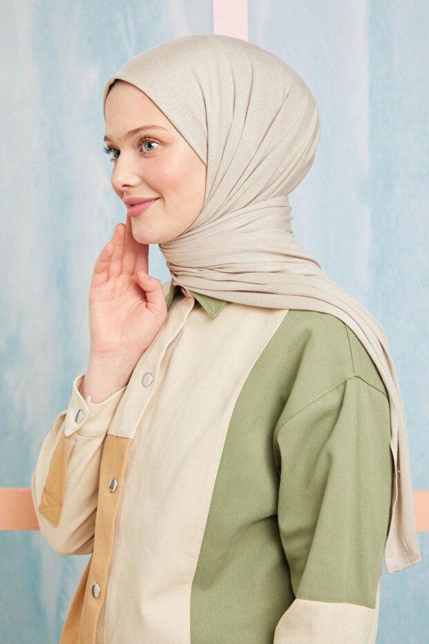 Bej Five Penye Şal - 2