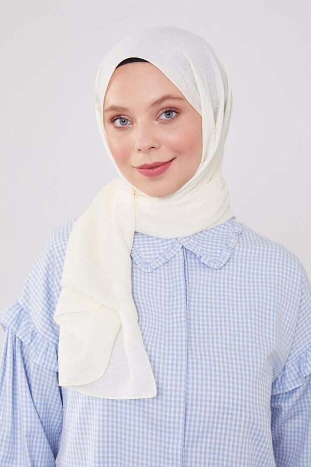 Ekru Junset Şal - 2