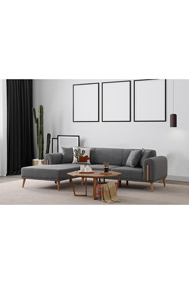 LEON SOL KÖŞE GRİ - 2