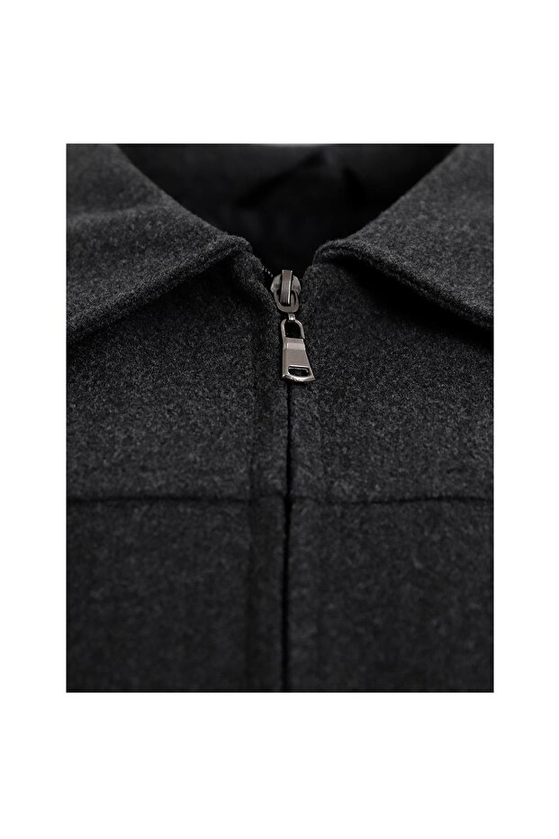 ANTRASİT Kaşe Mont - 3