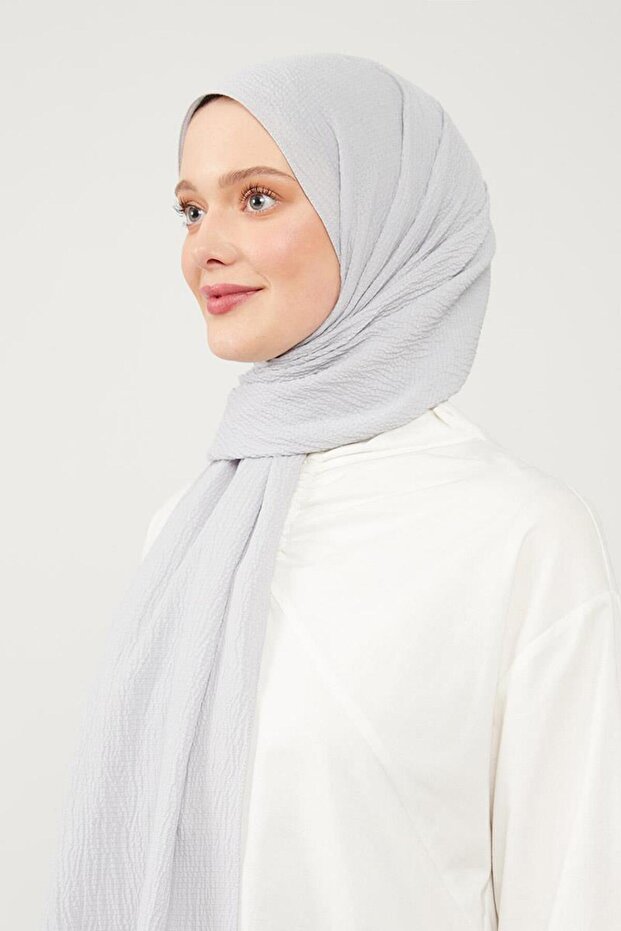 Açık Gri Harmoni Şal - 4