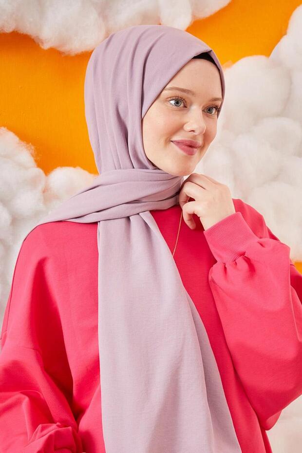 Light Purple Cotton Cazz Shawl