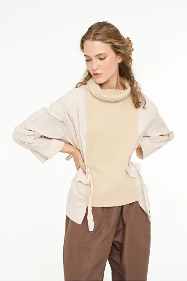 Shaula Bluz - Bej - 3