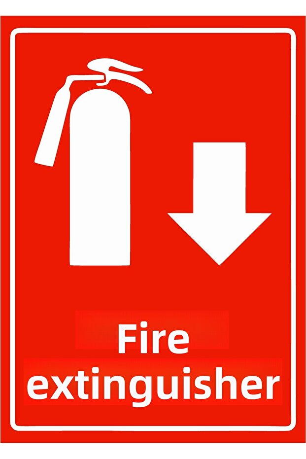 Fire Extinguisher Isg Warning Sign Pvc A4 21X30 cm