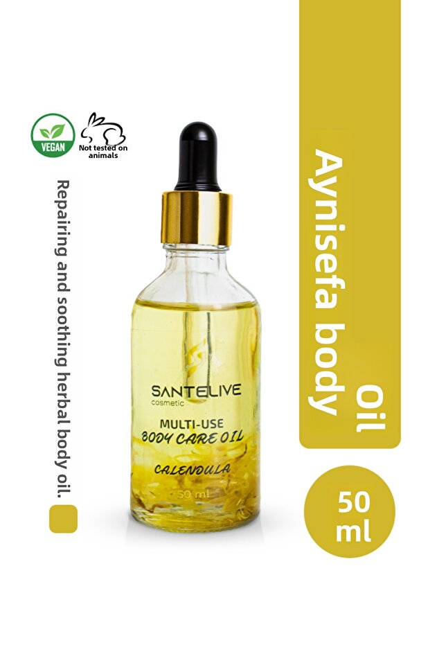Calendula Calendula Extract Repairing Moisturizing Body Oil Real Herbal 50 ml