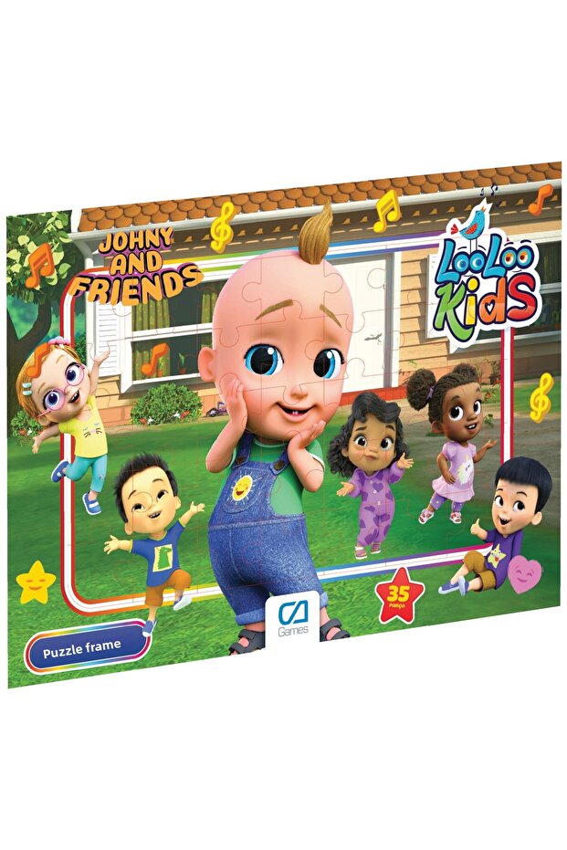 Loolooki̇ds Frame Puzzle -35 Pieces (Mixed Patterns Will Be Sent.)