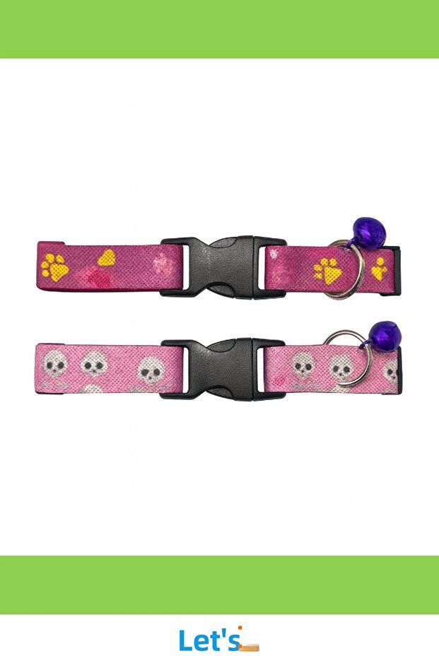 Adjustable Cat Collar with Patterned Bell - 5