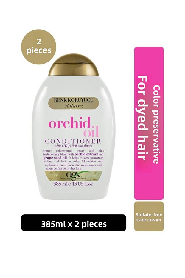 Renk Protector Orchid Oil Sulfate-Free Care Cream 385 ml X2