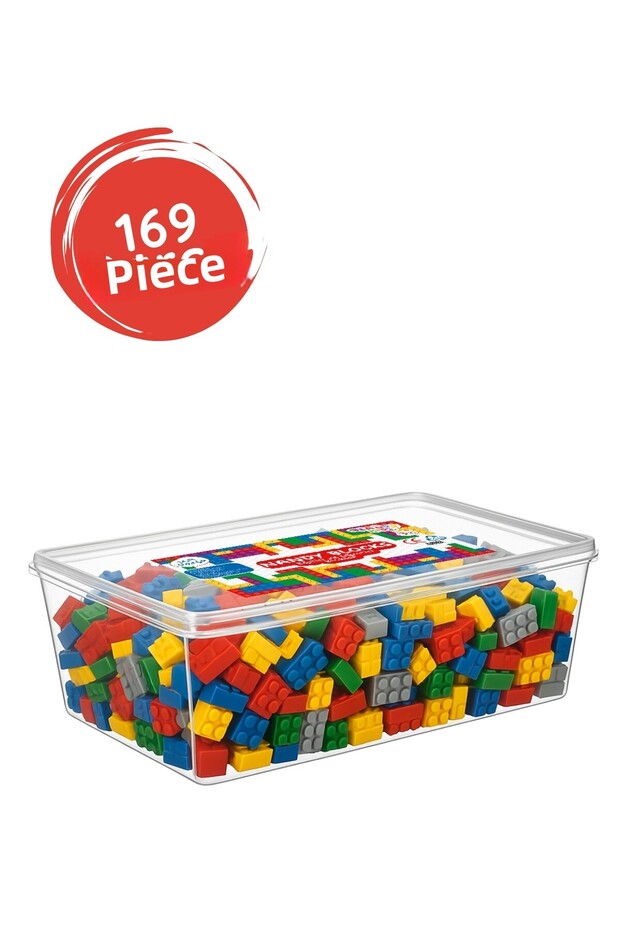 Educational Building Blocks with Tutorial Box 169 Pieces – Block Set for Developing Problem-Solving and Creativity - 1