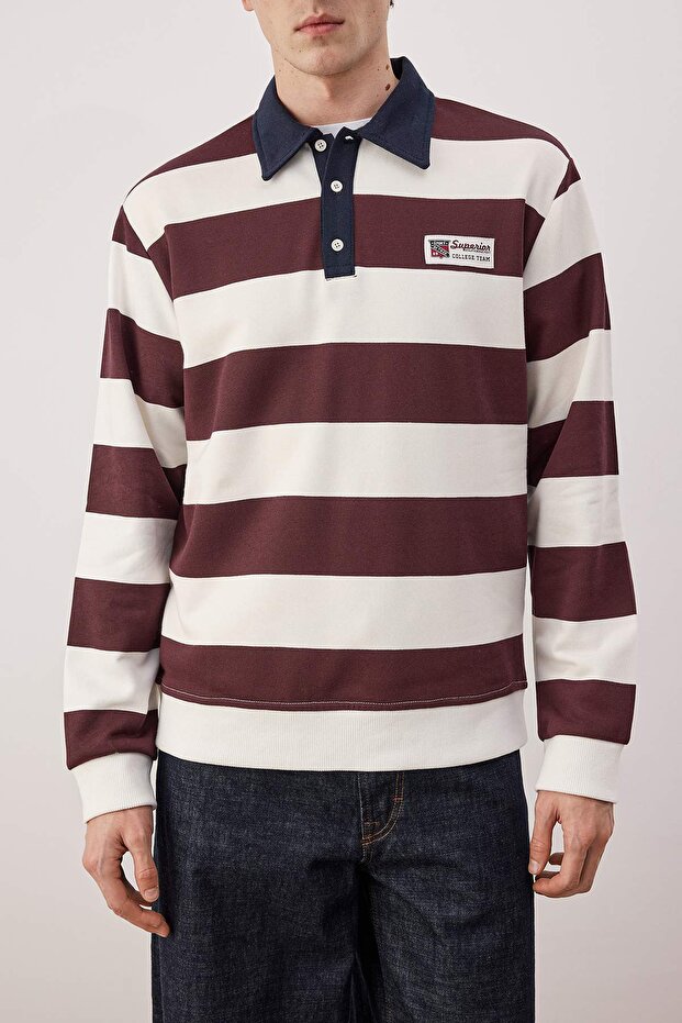 Bordo Regular Sweatshirt TMNAW24SW00240 - 3