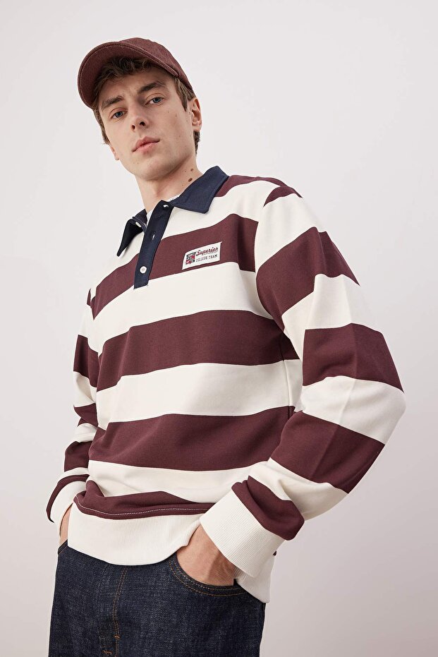 Bordo Regular Sweatshirt TMNAW24SW00240 - 2