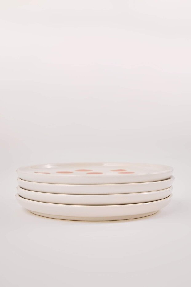 4'lü Puantiyeli Pasta Tabağı 19cm TPHAW26TBK00011 - 2