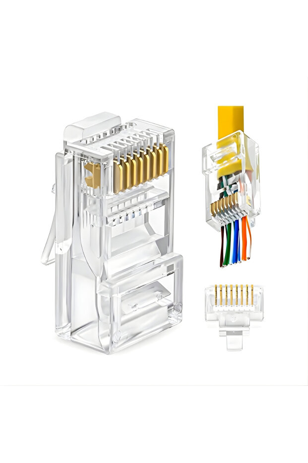 Mn116F Cat6 Jack/150 Pcs-Ez New Generation Rj45 Connector-8P/8C Open End Socket/Rj45 Jack - 4