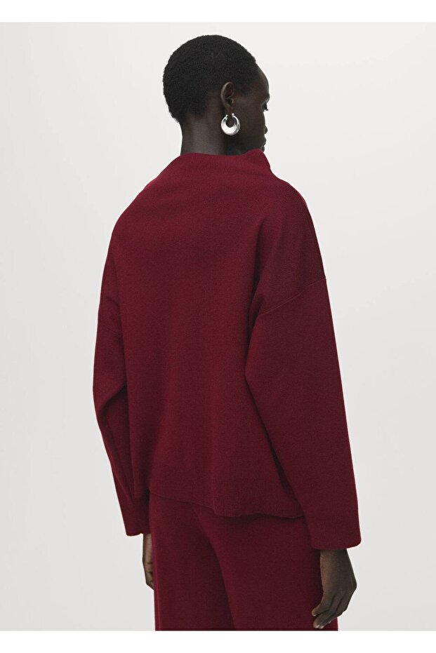 Turtleneck Sweater with Drawstring - 4