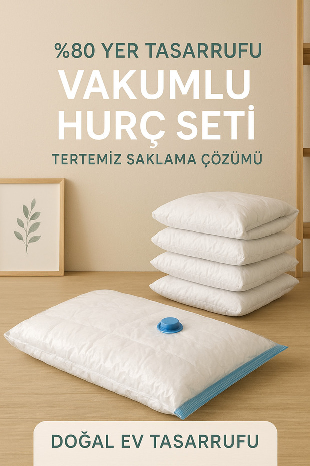 8'li Vakumlu Poşet Seti (Vakumlu Hurç) - 3