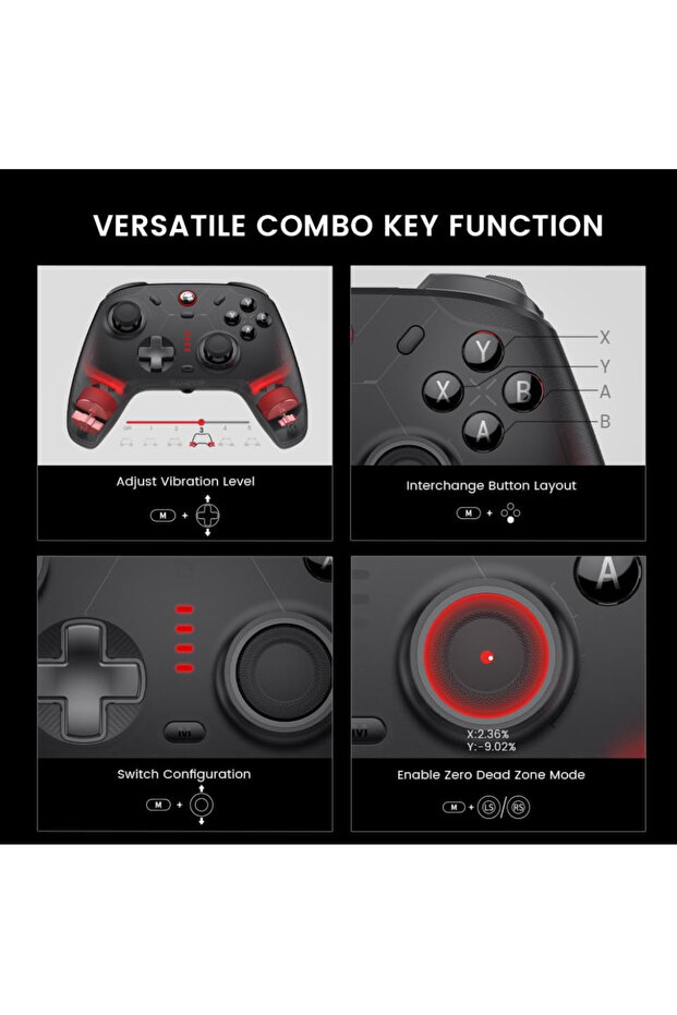 Cyclone 2 Wireless Game Controller for Switch, PC, iOS, Android, and Steam - 7