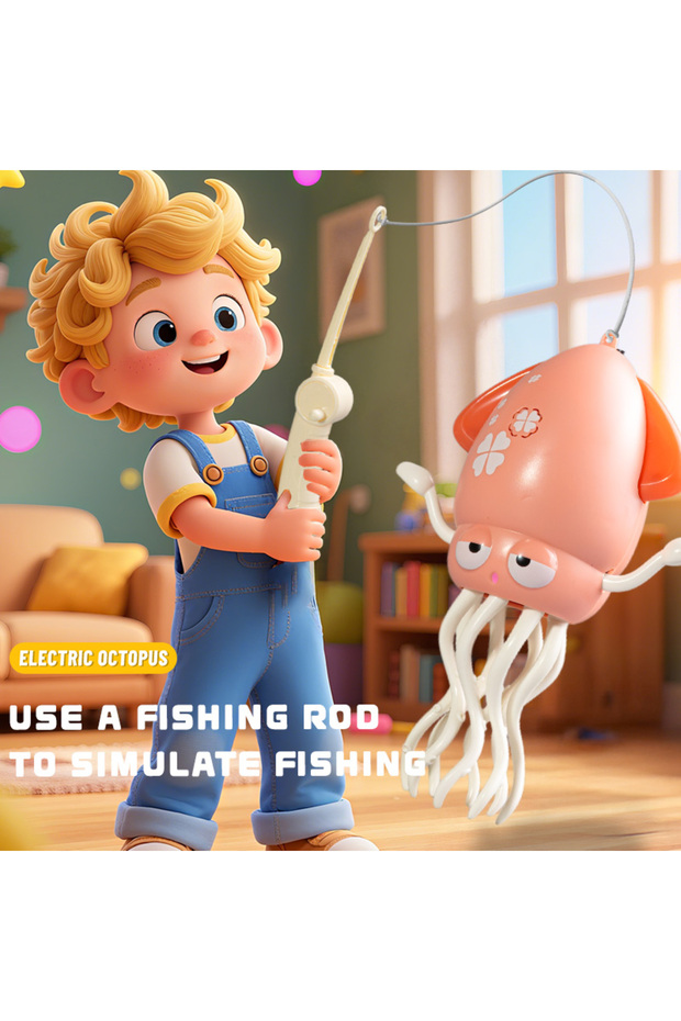 لعبة الأخطبوط الراقص الكهربائي، الأخطبوط الزاحف الراقص الذي يتجنب العقبات تلقائيًا - 5