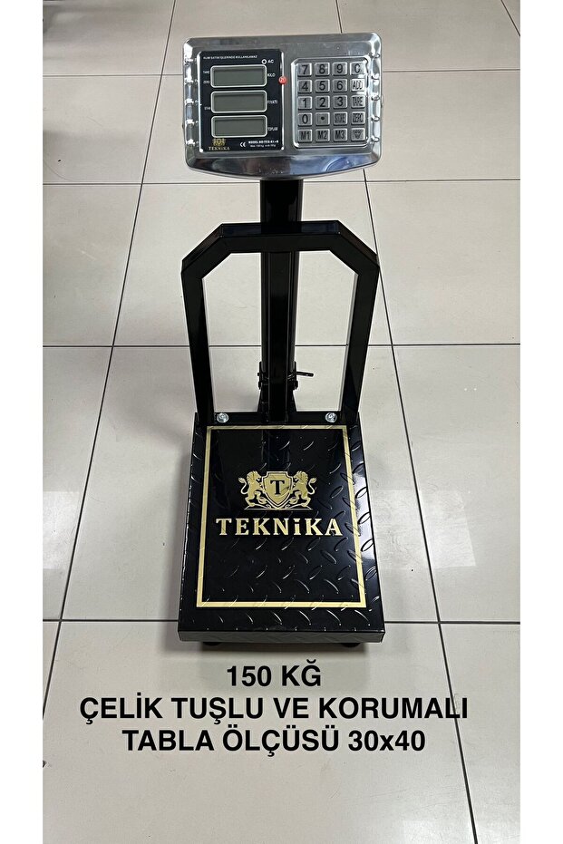 Genel Markalar KORUMAL I 150 Kg Hassasiyetli Dijital Elektronik Terazi Kantar Katlanabilir Gövdeli Terazi