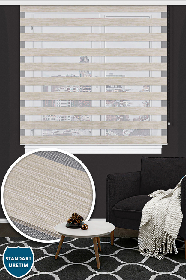 Zebra Stor Perde Bej 125 V02 - 1