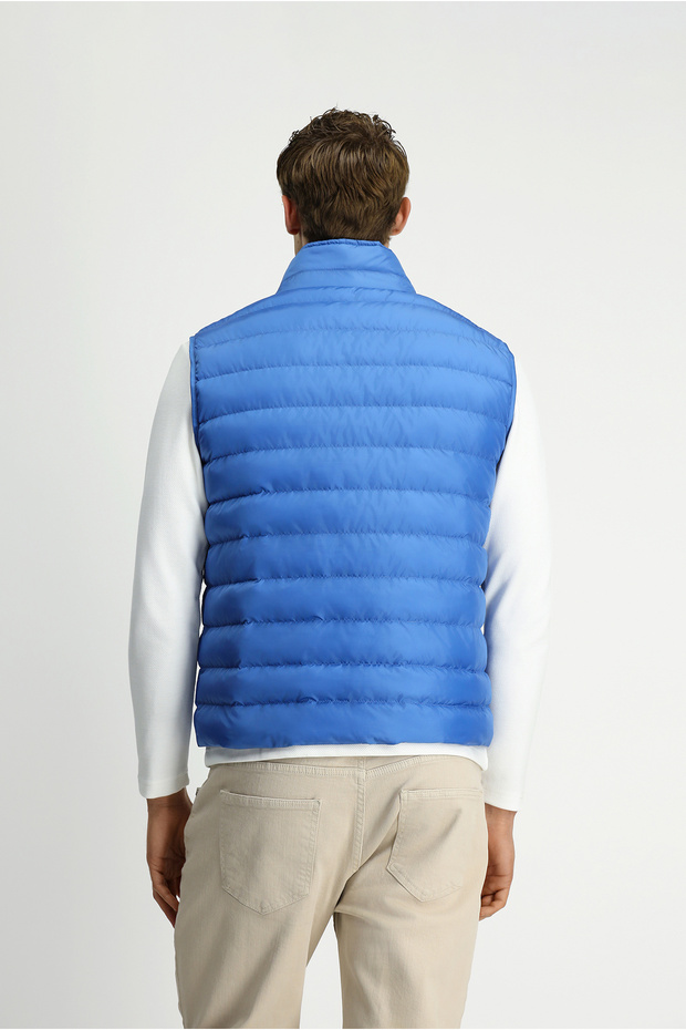 Regular Fit Düz Bonded Yelek - 5