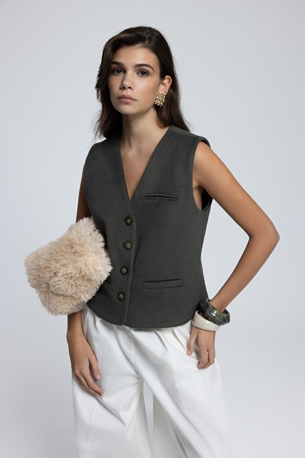 Pace Petrol Mavisi Kısa Yelek - 1