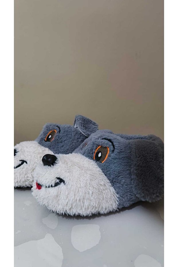 Animal Slippers with Cute Dog Figure