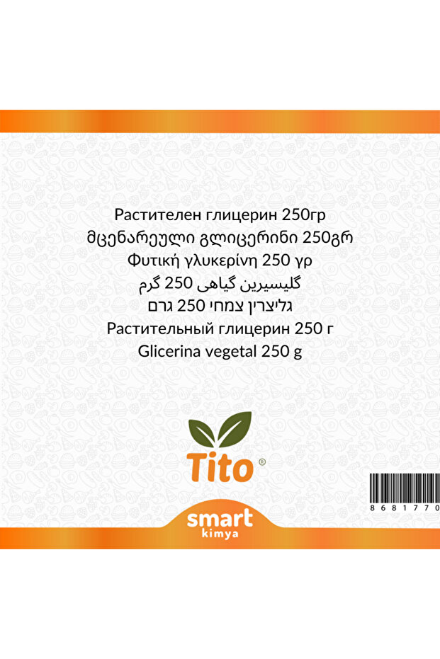 Bitkisel Gliserin VG E422 250 g - 2