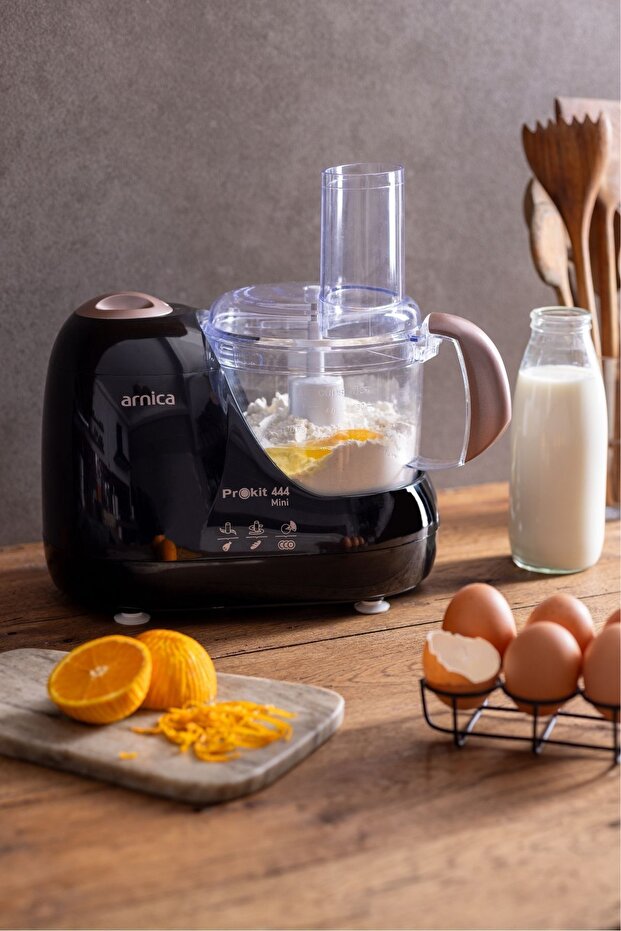 Prokit 444 Mini Mutfak Robotu SİYAH-ROSE - 8