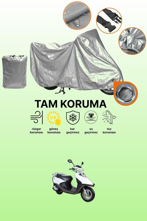Gray Lock Compatible Kuba Rocca 100 Max Compatible Motorcycle Cover, Protective Cover