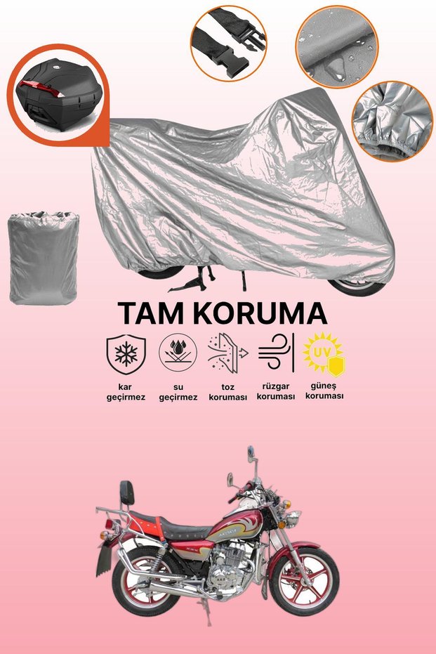 Gray Rear Bag Compatible Arora Ar 200-16C Jaguar Compatible Motor Tarpaulin, Protective Cover