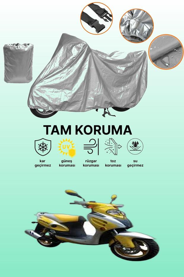 Gray Tail Bag and Lock Incompatible Mondial 150 Rr Compatible Motorcycle Tarpaulin