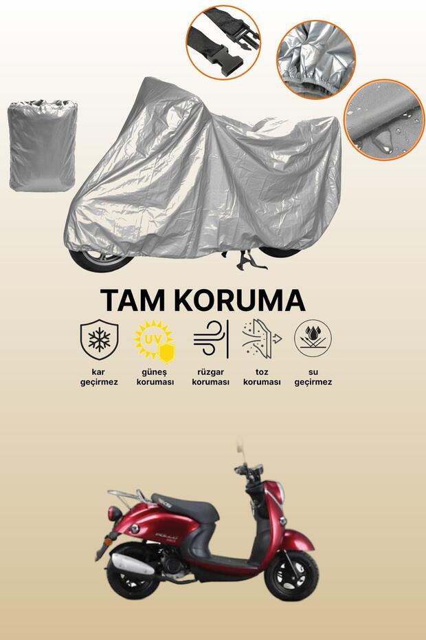 Gri Rks Pollo 50 Compatible Motorcycle Cover, Protective Cover, Motor Cover