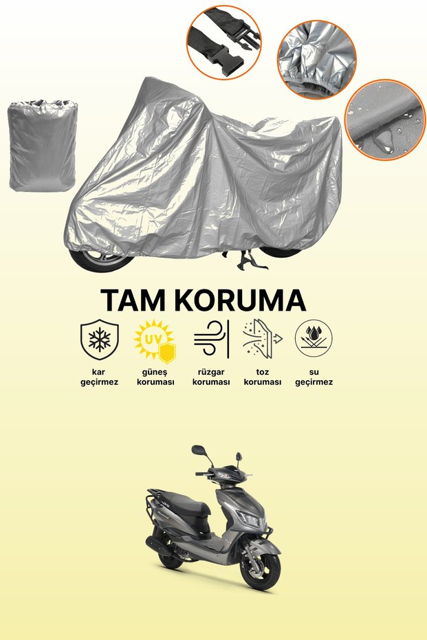 Gray Tail Bag and Lock Mismatched Rks Rosewood 50 Compatible Motorcycle Tarpaulin