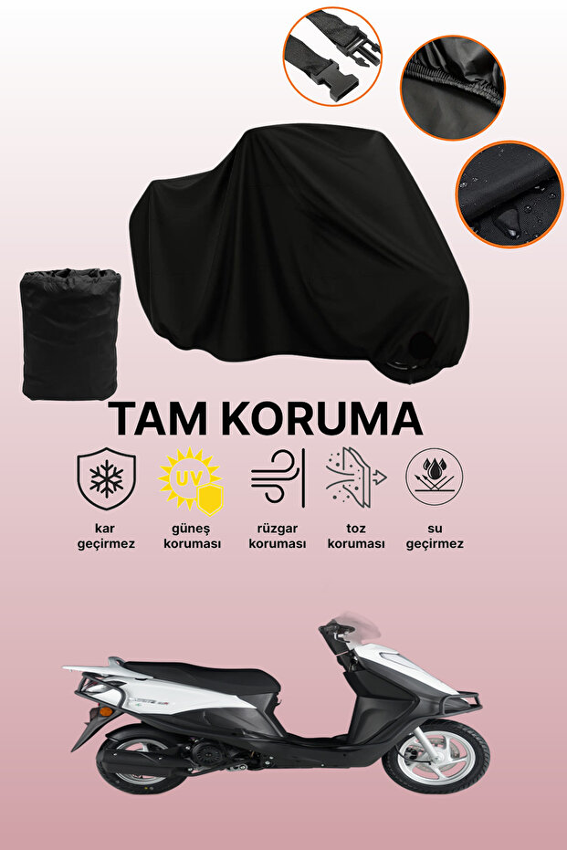Black Rks Private 125 Compatible Motorbike Cover, Protective Cover, Motorcycle Cover