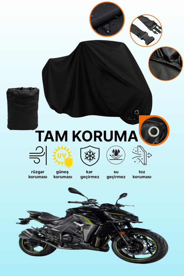 Black Compatible with Lock Rks a 250 Compatible Motorcycle Tarpaulin