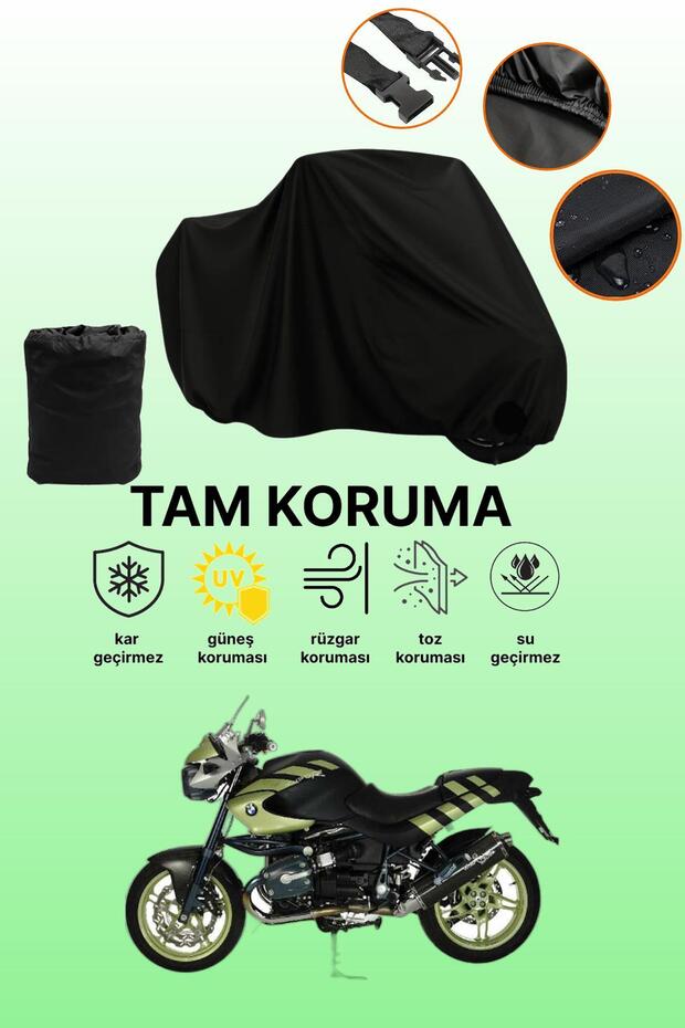 Black Tail Bag and Lock Incompatible Bmw R 1150 R Compatible Motorcycle Canvas