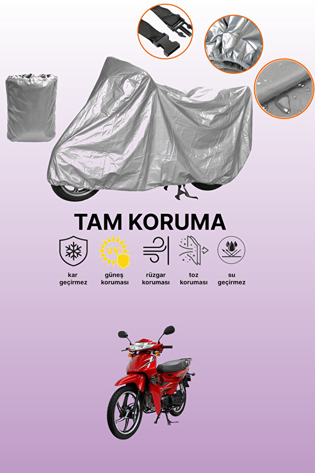 Gray Mondial 100 Sfc Automatic X Compatible Motorcycle Cover, Protective Cover, Motorbike Cover