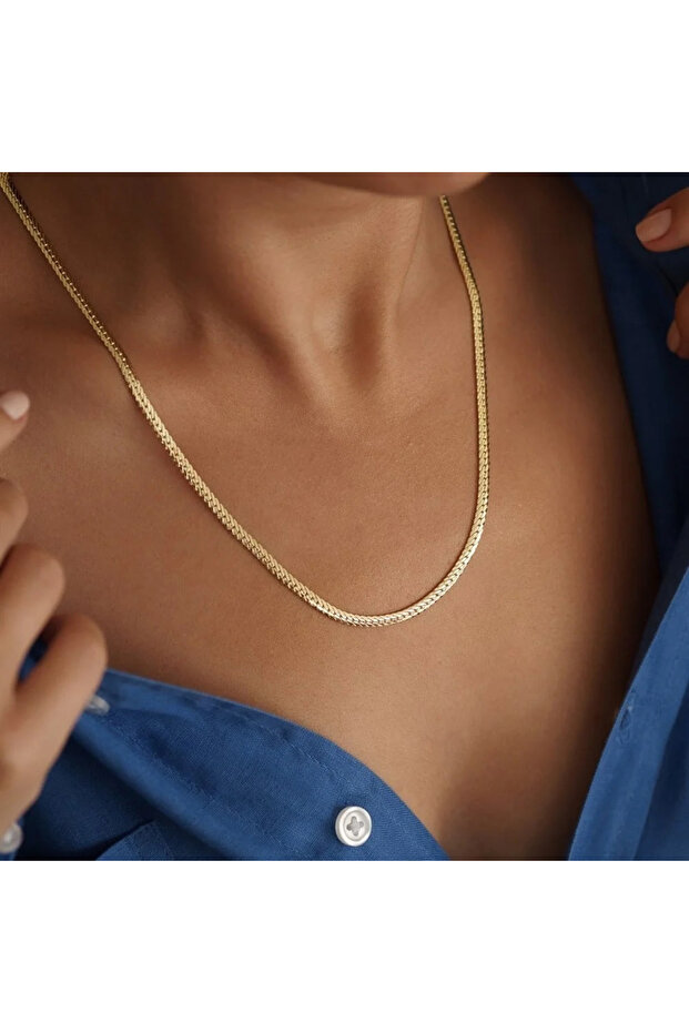 ÇELİK KALIN ARPA KOLYE 50 CM - 4