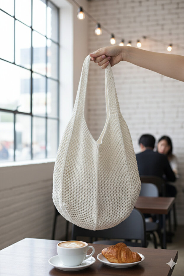 MARIN TRİKO ÖRME ÇANTA - 5