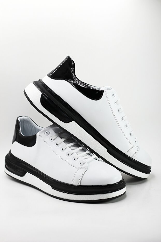 ERKEK %100 HAKİKİ DERİ ORTOPETİK BALON TABAN AYAKKABI - 4