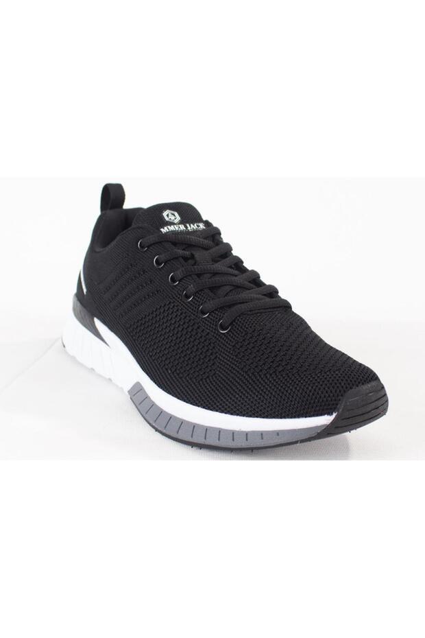 10121200 Manaus Black White Orthopedic Casual Men's Sports Shoes